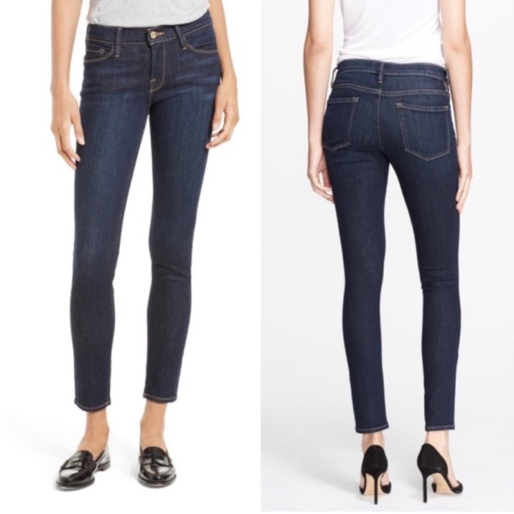FRAME | Le Skinny de Jeanne Crop‎ Jeans | Lennox Wash | Waist 27